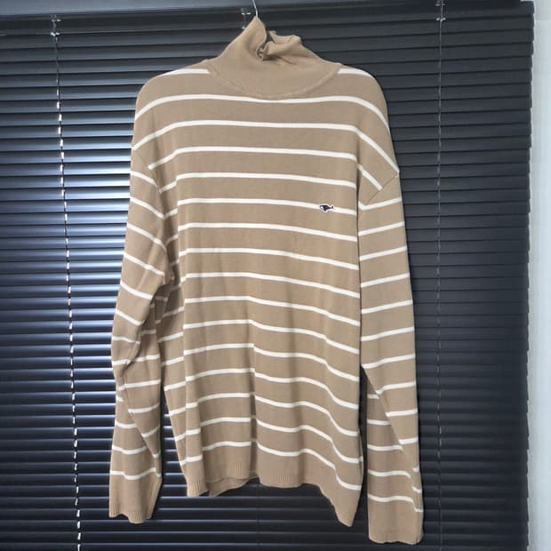 네이더스 하프넥 스트라이프 니트 4사이즈