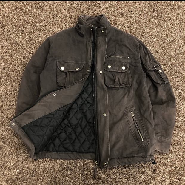 빈티지 퀼팅 필드자켓