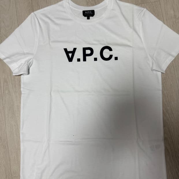 아페쎄 VPC 티셔츠 화이트 다크 네이비(XL)