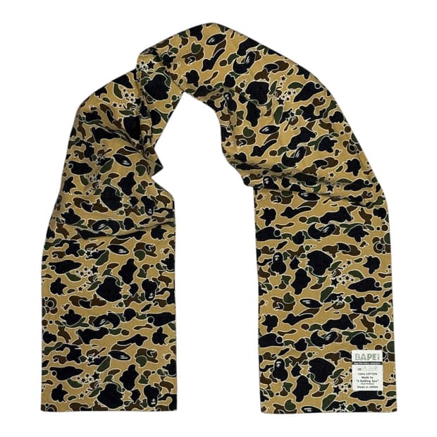 니고 시절 진짜 베이프 아카이브 카모 패턴 대형 목도리 머플러 스카프