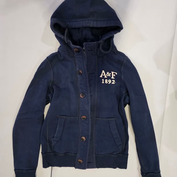아베크롬비 네이비 후드 가디건 M