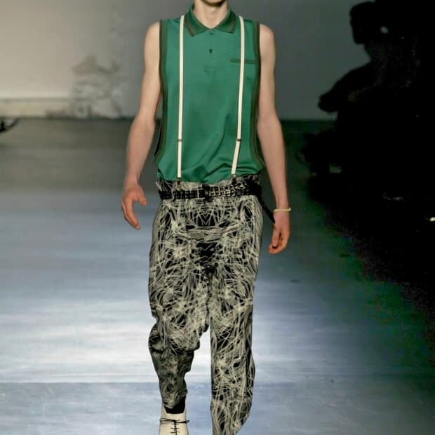 Dior Homme White Braided Belt 06ss