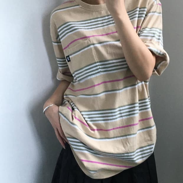 Stussy 스투시 단가라 포켓 티셔츠