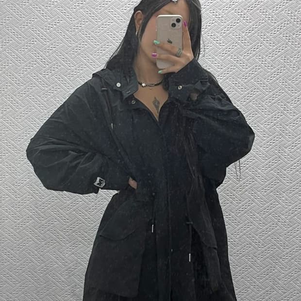 파르티멘토 빈티지 하이넥 롱 야상 자켓 L C06866