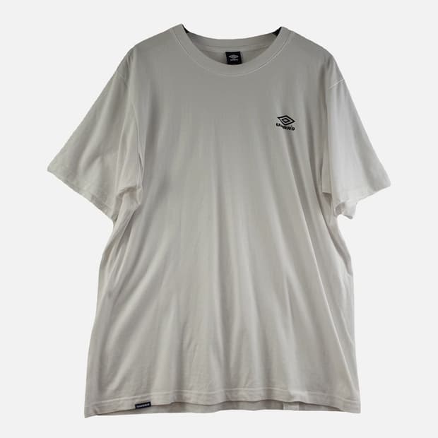 엄브로 화이트 남자 반팔티 105 O0308