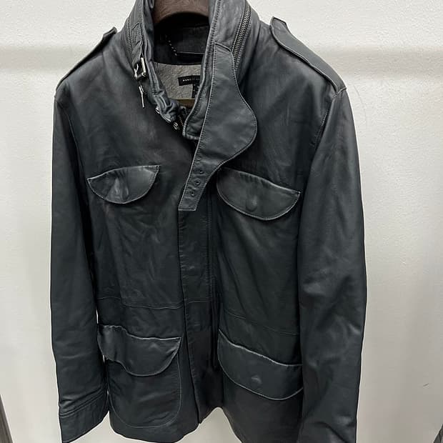 100-105) 마크제이콥스 레더 사파리자켓