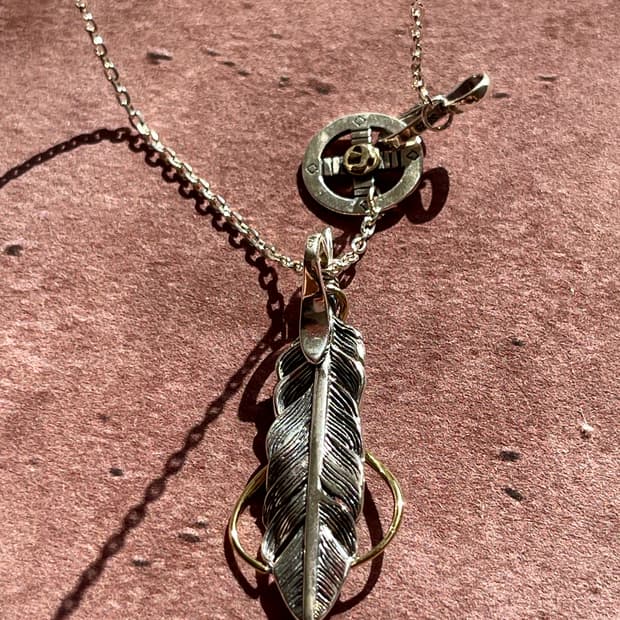 Quiet Wing Necklace 실버 925 팬던트 깃털목걸이 