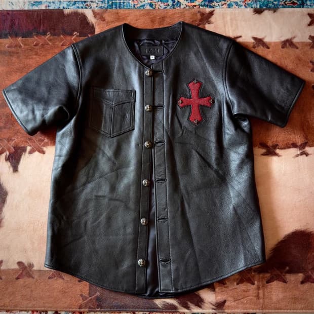 크롬하츠 오마주 레더 자켓