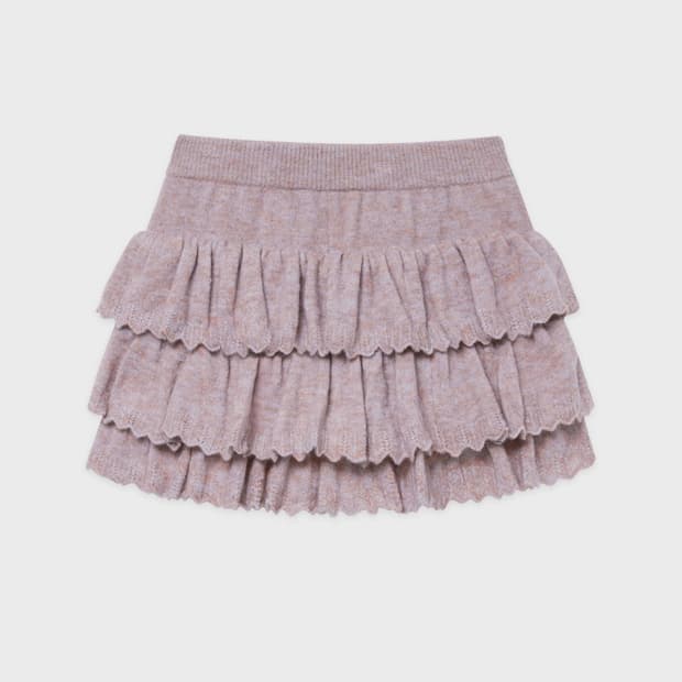 Sinoon Ruffle Knit Pants (Candy)