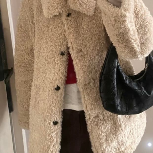 아우로 시어링 퍼 코트