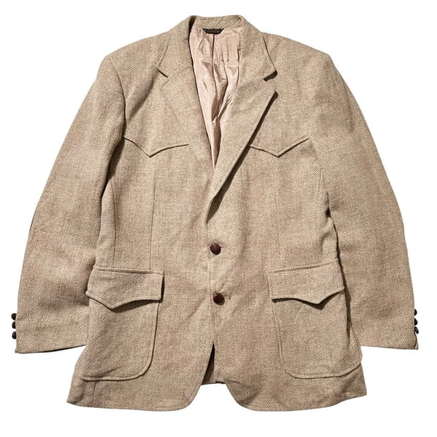 70‘s 리바이스 웨스턴 테일러드 헤링본 싱글 2B 블레이저 자켓