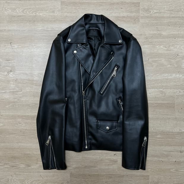와이브랜드 레더 더블 라이더 가죽자켓 [블랙] L/100