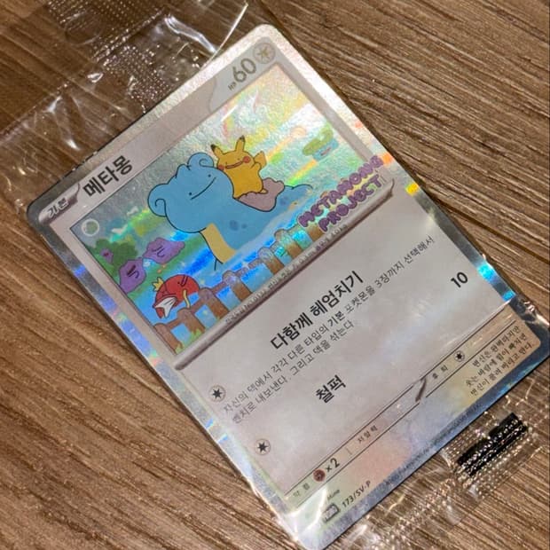 포켓몬 카드 메타몽 프로모 카드 잠실 팝업