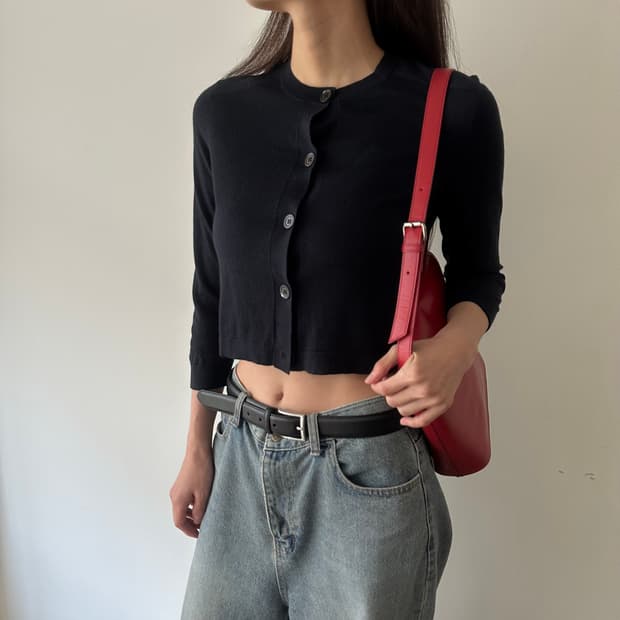 질샌더 jil sander navy 크롭 가디건