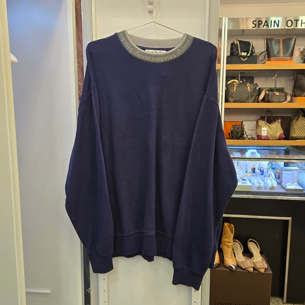 아크네 스튜디오  풀톤 넥 로고 오버핏 맨투맨