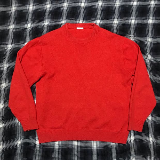 Gu 재팬 오렌지 오버핏 스웨터 니트 