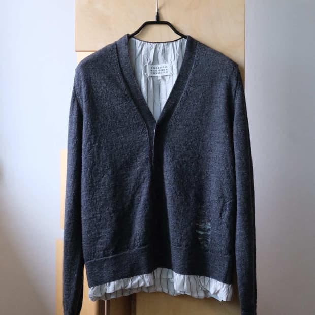 Distressed Layered Cardigan