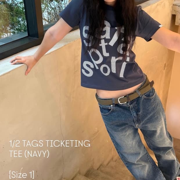 사파리스팟 1/2 TAGS TICKETING TEE