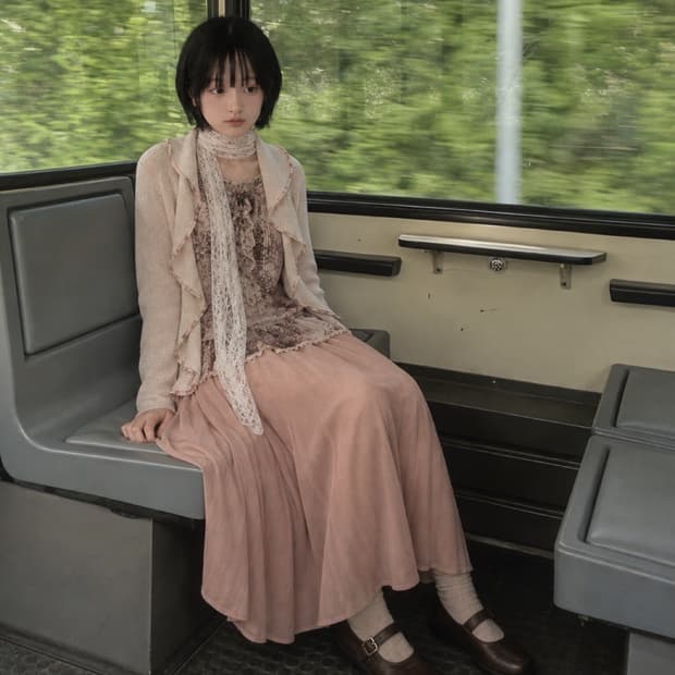 로맨틱 빈티지 레이어드 코디 set