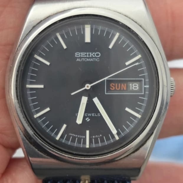 세이코 빈티지 6309-8120 요일.날짜표시 오토메틱 시계.
시간 잘 