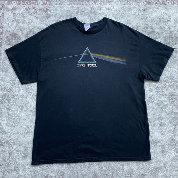 (XL) 00s 핑크플로이드 프리즘 1973 투어 밴드티 티셔츠