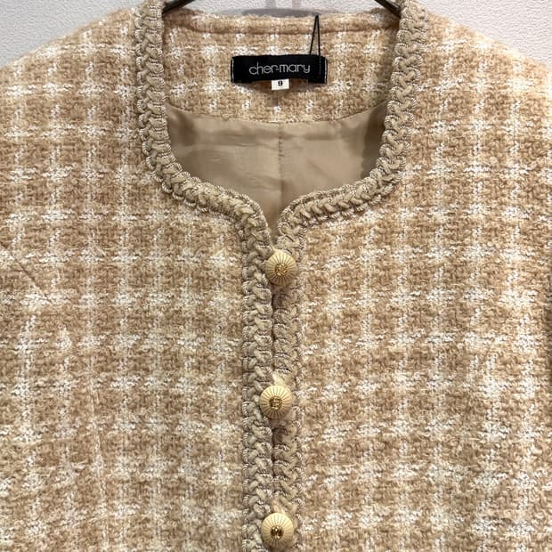Cher-mary Wool Silk Tweed Jacket