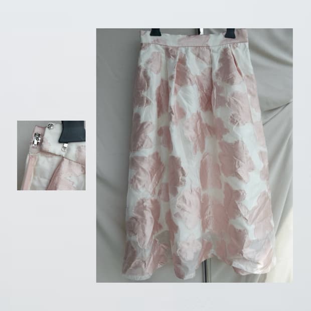Pink Leaf Skirt 핑크 리프 스커트