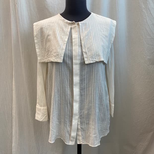 스퀘어카라 블라우스(M)