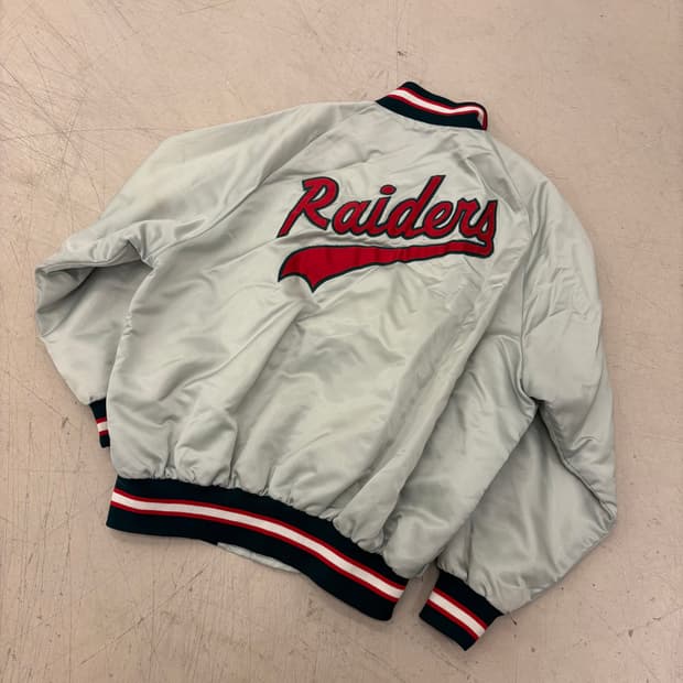 빈티지 레이더스 바시티 자켓