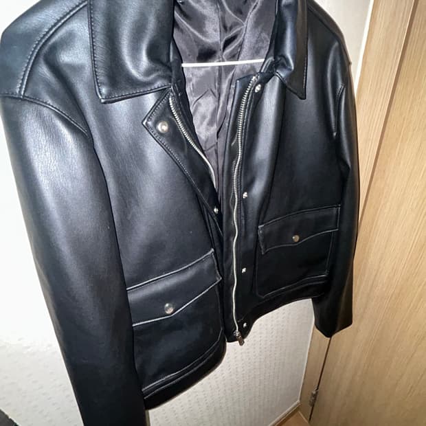 자라 zara 가죽 자켓