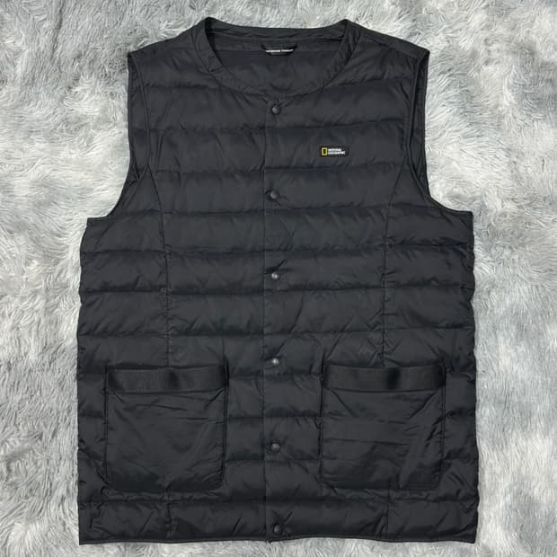 내셔널지오그래픽 경량 패딩조끼 블랙 XL