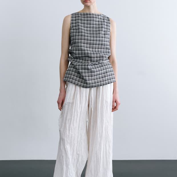 문달 moondal Char Wrinkled Pants 링클 와이드 팬츠