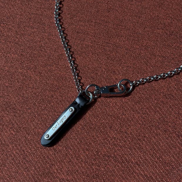 Our legacy / Delicate 레더 미디엄 롤체인 목걸이