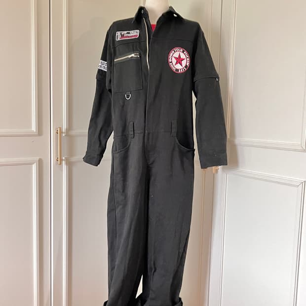 Black Workwear Jumpsuit / 블랙 워크웨어 점프수트