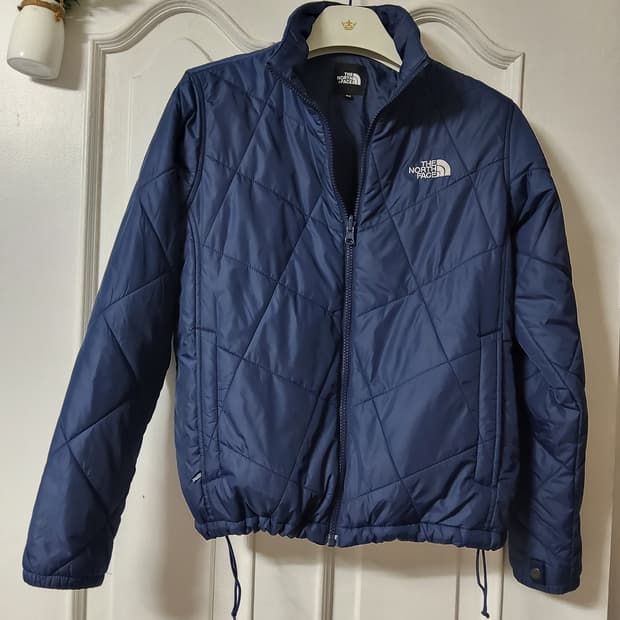 노스페이스 경량 숏 패딩 여성 90