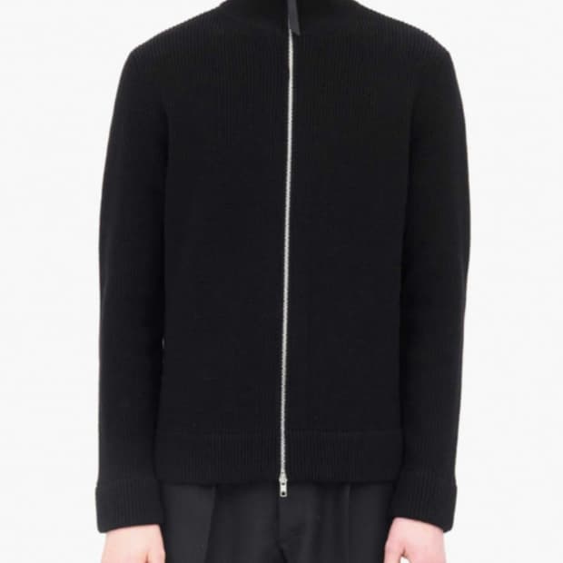 메종 마르지엘라 정품 23FW 니트 집업 블랙 XL