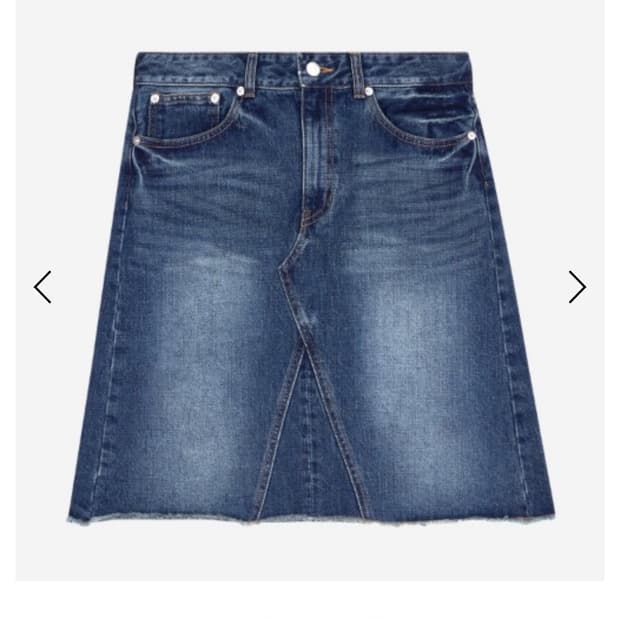 사파리스팟 데님스커트