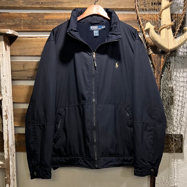 [2XL]폴로 랄프로렌 네이비 나일론 플라이트 자켓