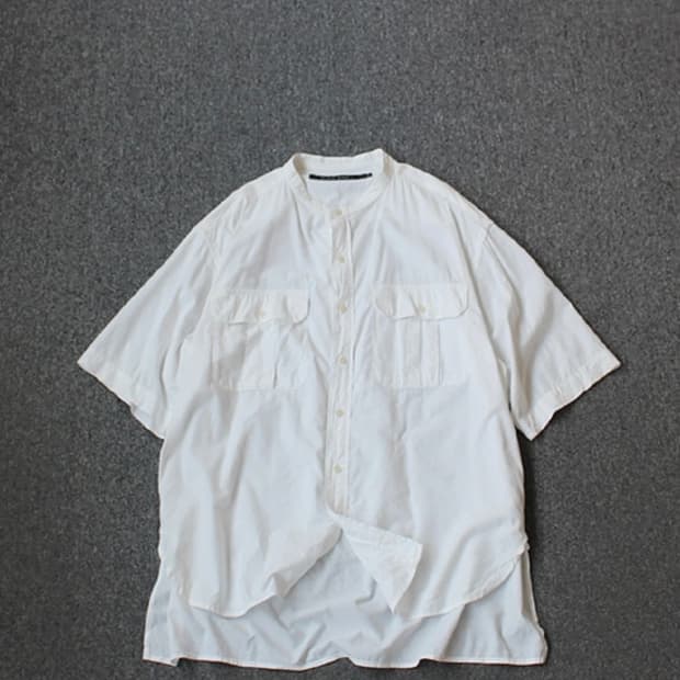 니코앤드 노카라 오버사이즈 반팔 셔츠