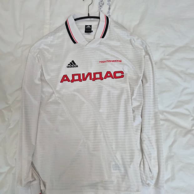 [S] 고샤루브친스키x아디다스 풋볼져지 화이트