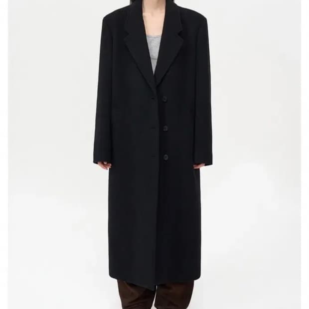 인사일런스우먼 클래식 맥시 코트 블랙 xs