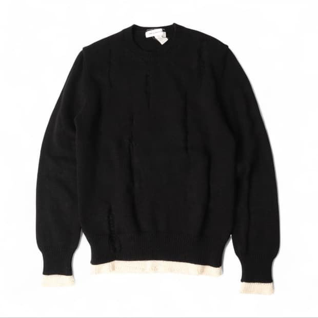 [ 구매 ] 꼼데가르송 셔츠 그런지 데미지 니트