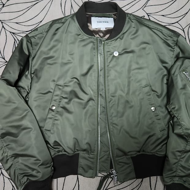 TONYWACK 토니웩 카키 봄버 자켓 M