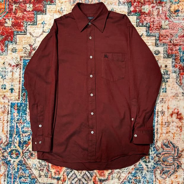 [L] 버버리 버건디 셔츠