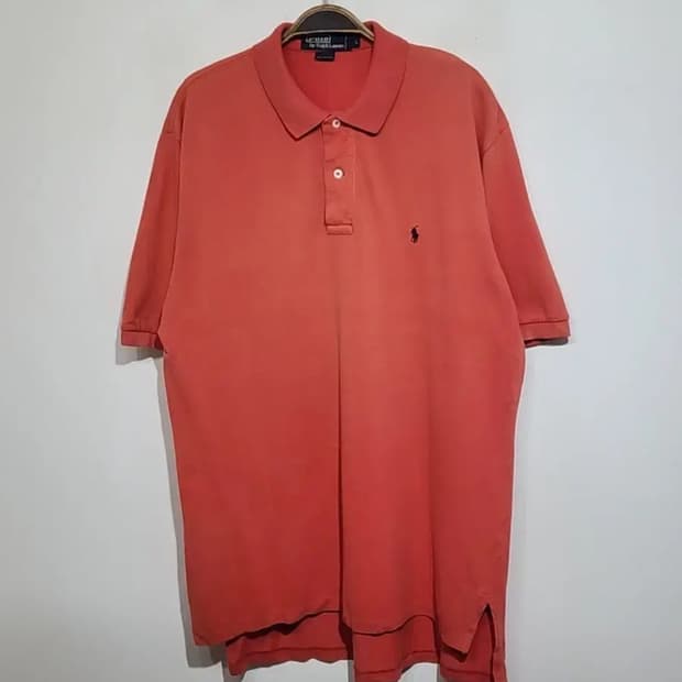 (XL) 랄프로렌 폴로 반팔 카라티 단색 PK 폴로 티셔츠 