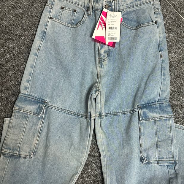 Phyps 카고 데님 팬츠