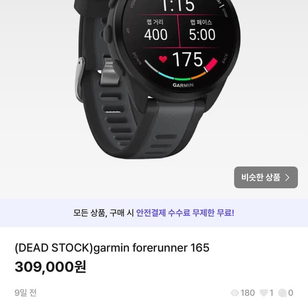 가민 포러너 165