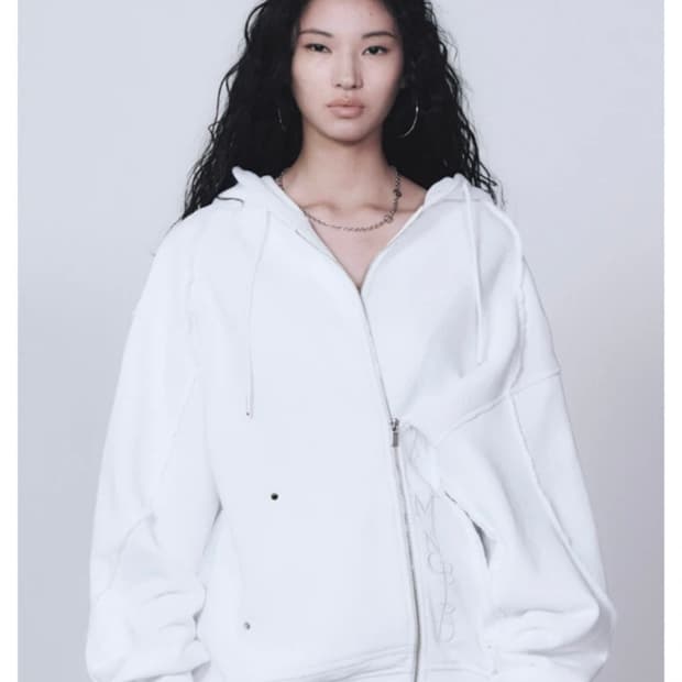 트리밍버드 지퍼 피니싱 스웻 후드집업