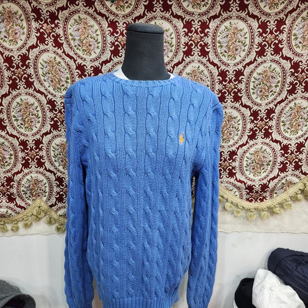 폴로 랄프로렌 피마코튼 꽈배기 니트

