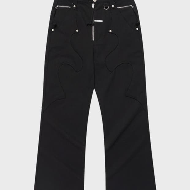 더바이닐하우스 WESTERN BOOTS CUT PANTS BLACK